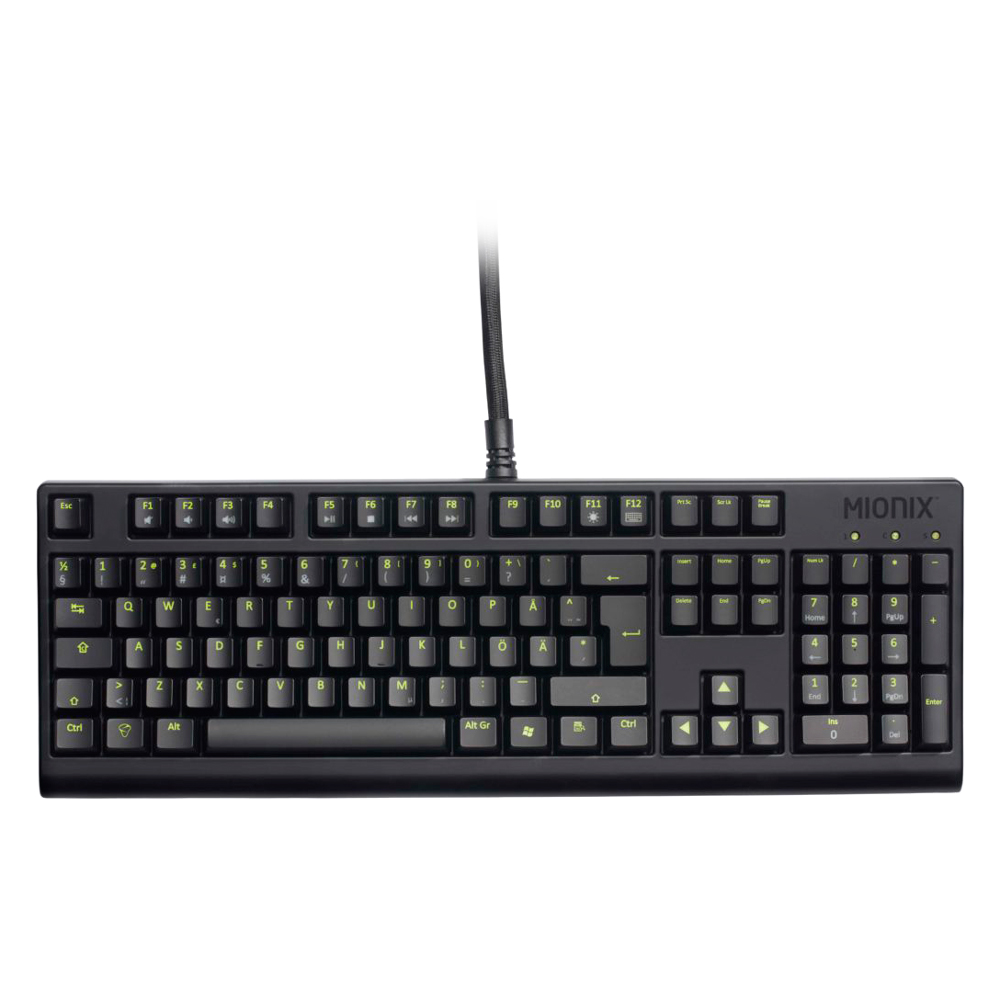 Bàn Phím Cơ Có Dây Mionix Zibal 60 LED Black Switch Full-size - Hàng Chính Hãng